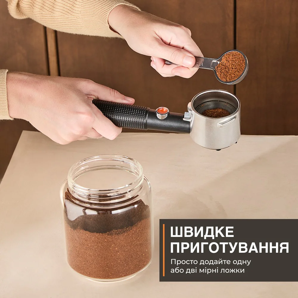 Ріжкова кавоварка KRUPS Virtuoso+ Tamping System XP499EE0