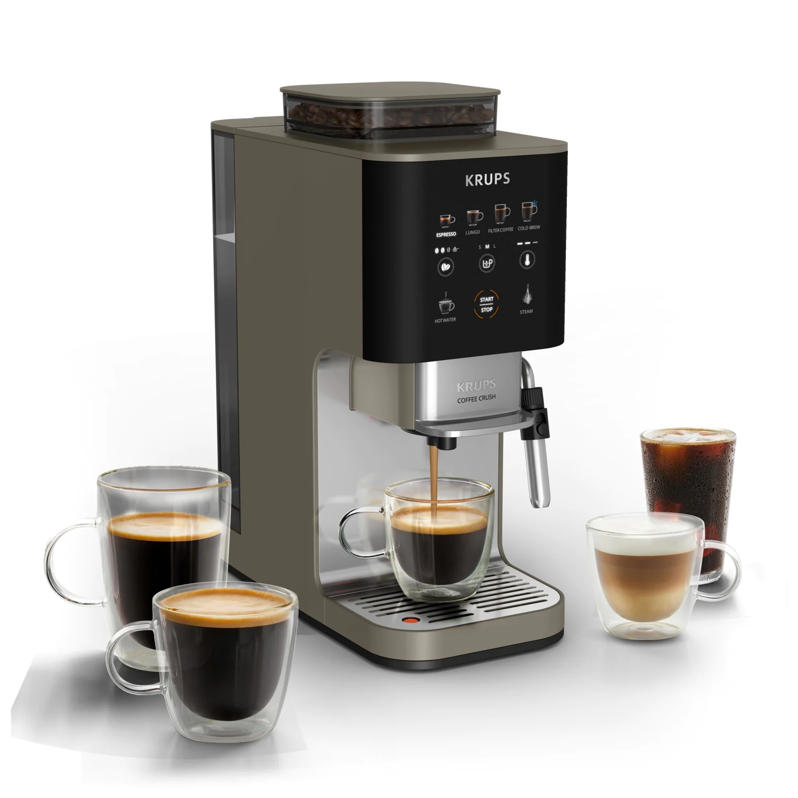 Кавомашина вузька KRUPS Coffee Crush Experience SA403BE0
