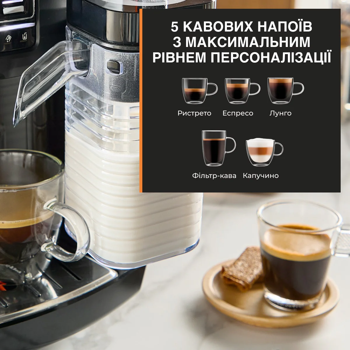 Автоматична кавомашина KRUPS Intensity Milk EA5028E0