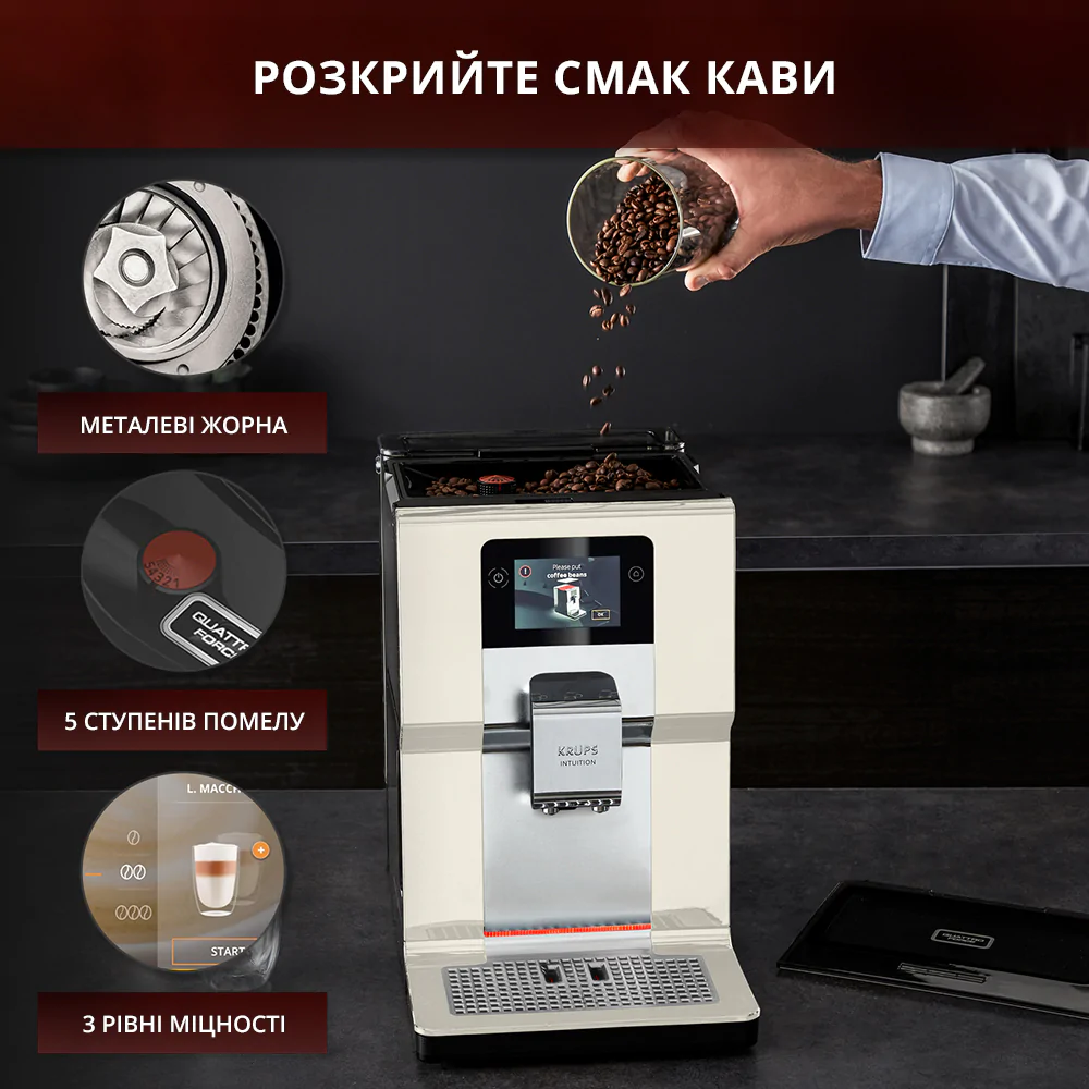 Автоматична кавомашина KRUPS INTUITION PREFERENCE EA872A10
