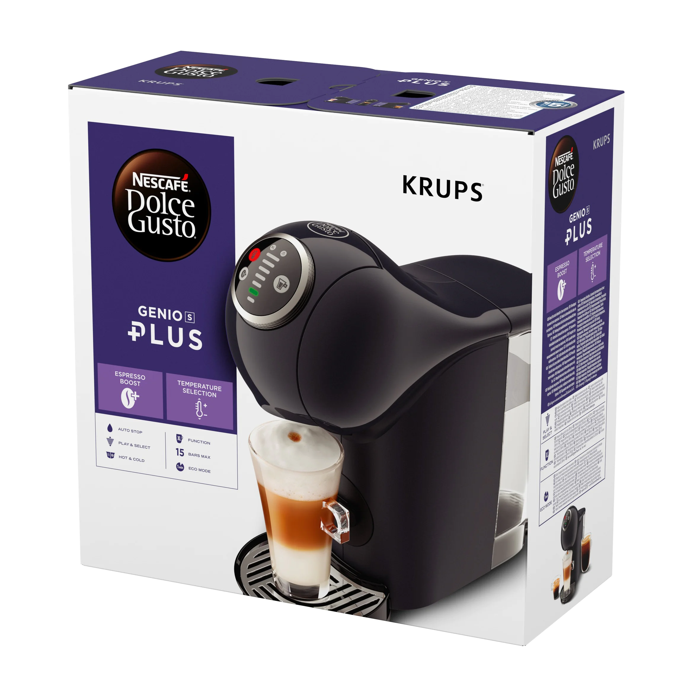 Капсульна кавоварка KRUPS GENIO S PLUS KP340B10