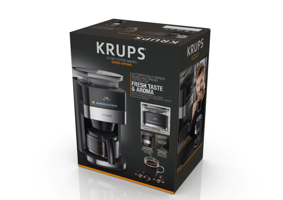Крапельна кавоварка KRUPS Grind Aroma KM832810