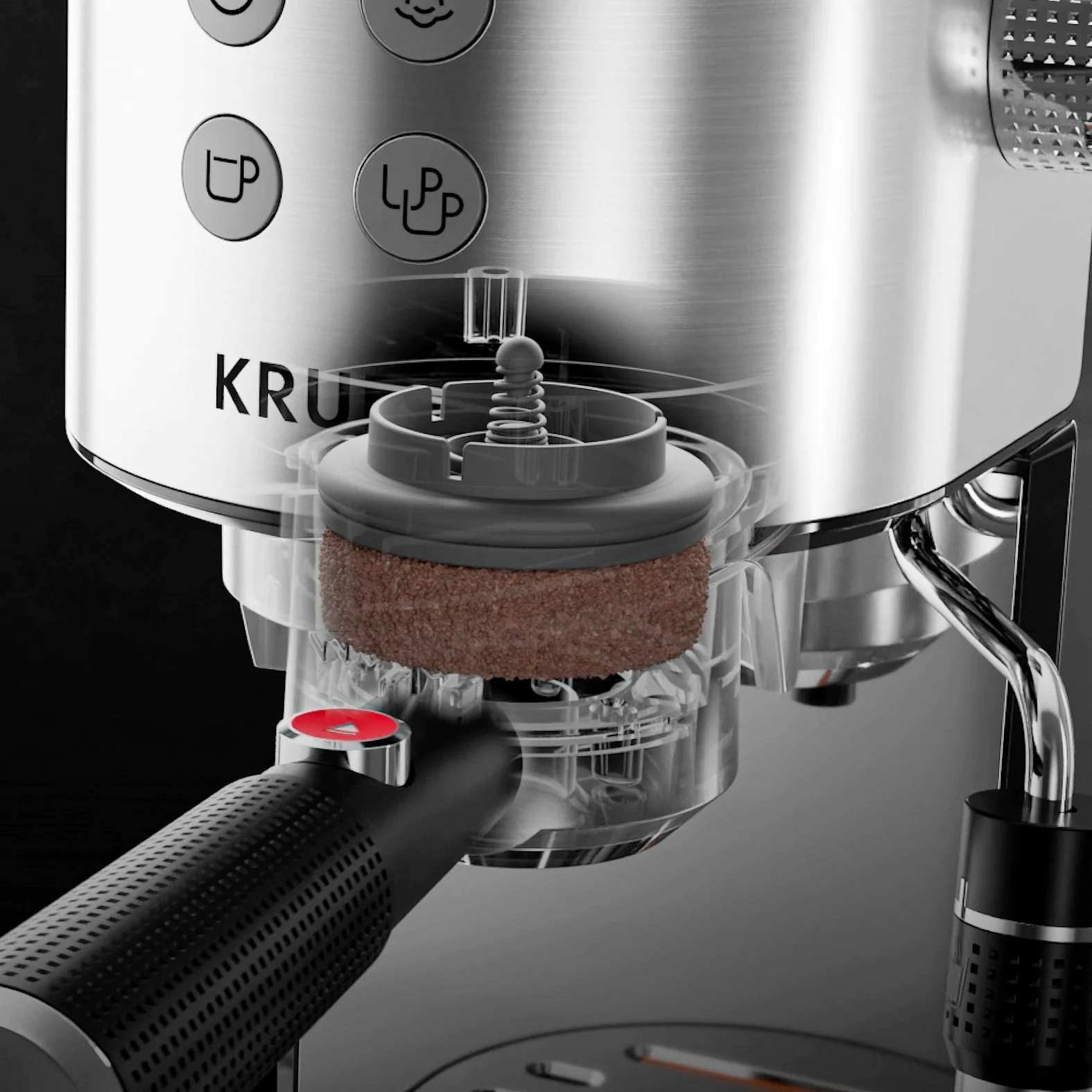 Ріжкова кавоварка KRUPS Virtuoso+ Tamping System XP499EE0