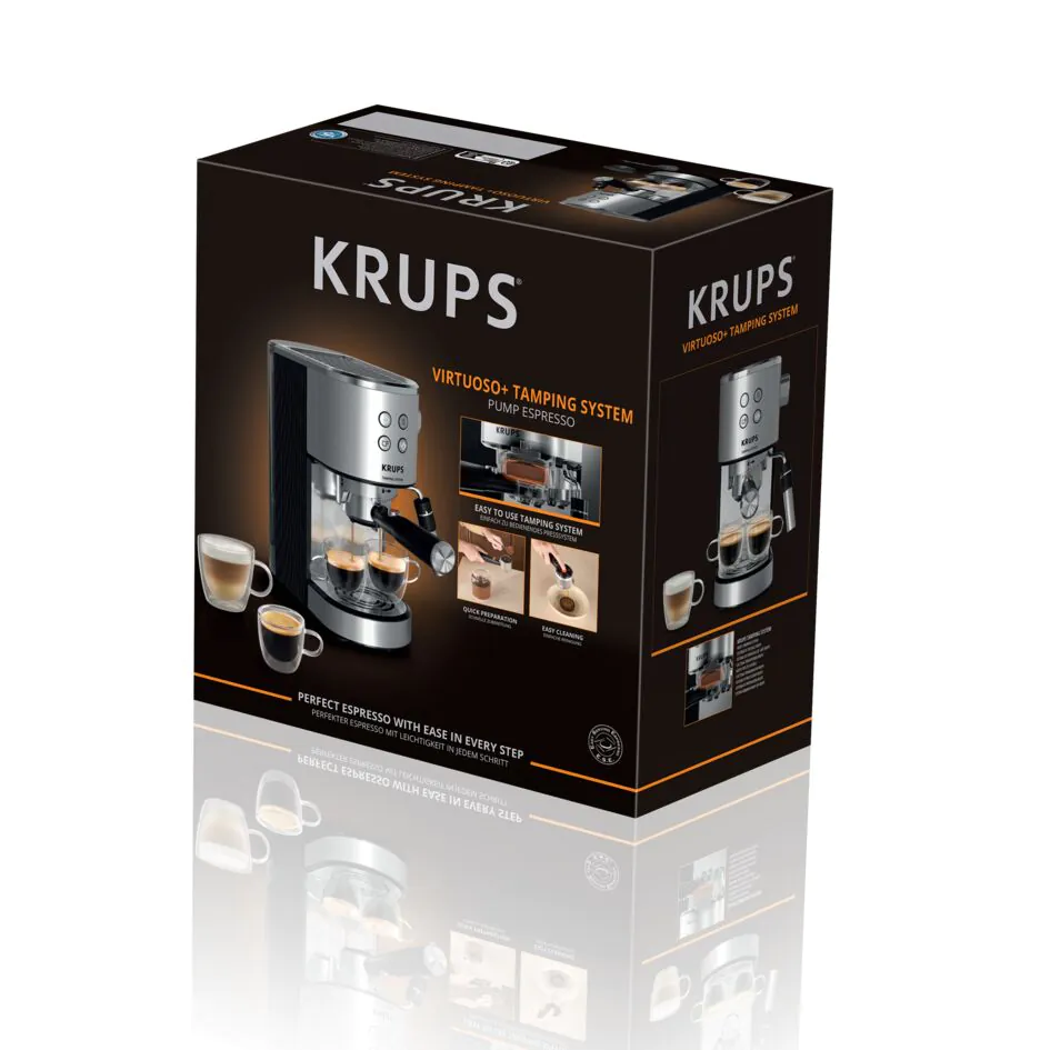 Ріжкова кавоварка KRUPS Virtuoso+ Tamping System XP499EE0