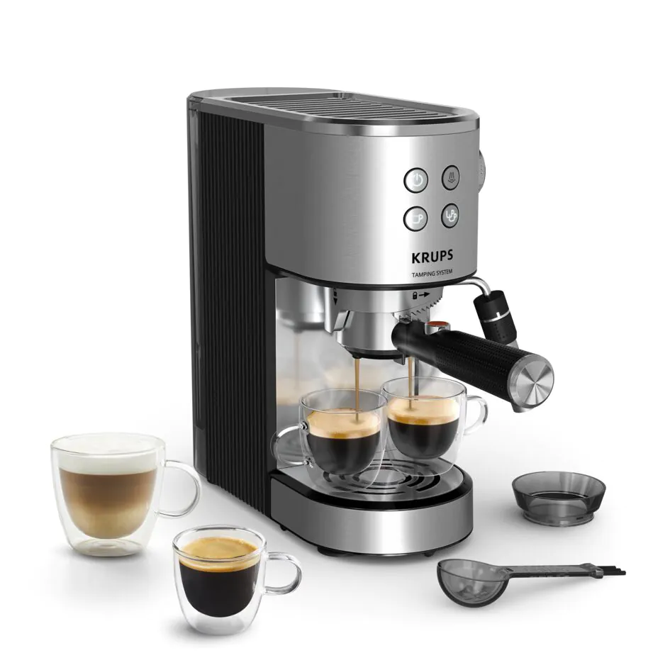 Ріжкова кавоварка KRUPS Virtuoso+ Tamping System XP499EE0