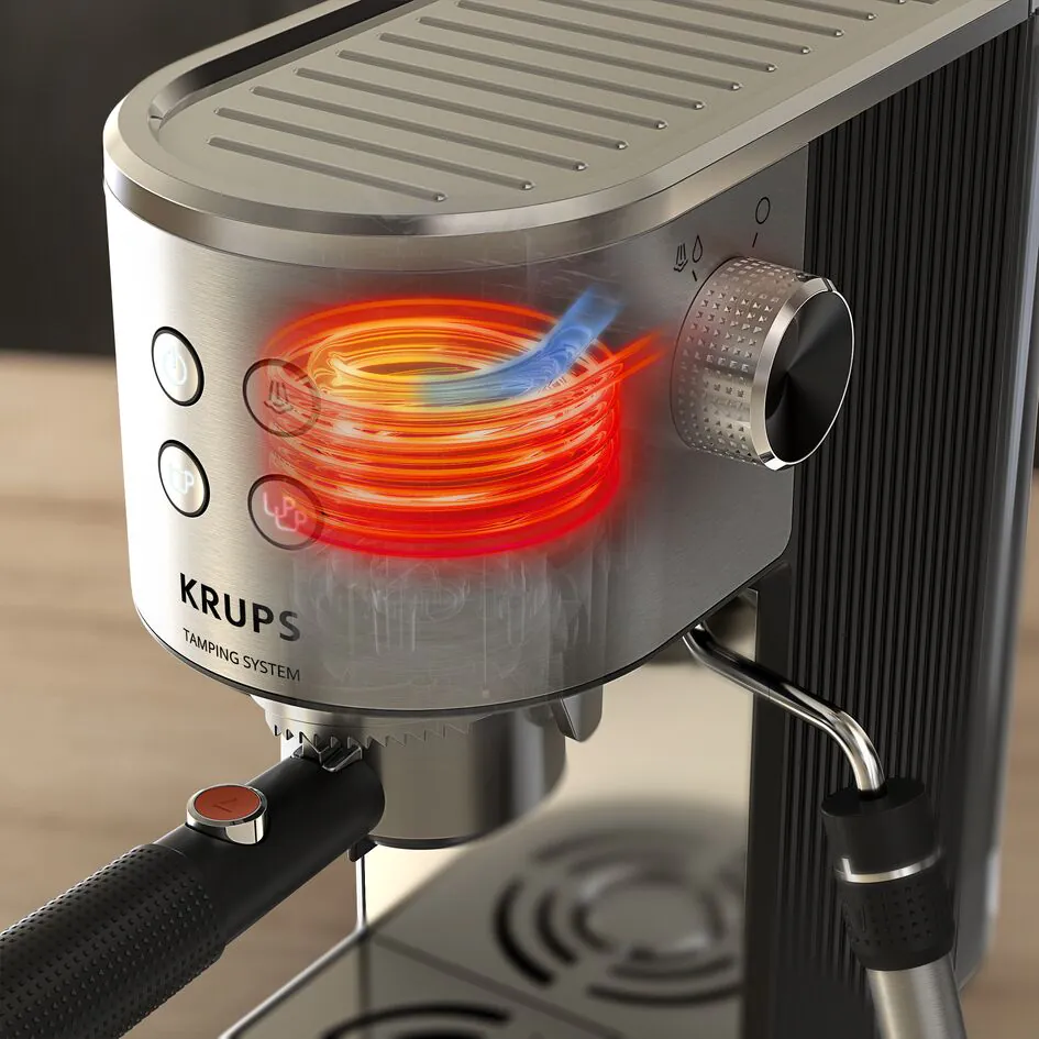 Ріжкова кавоварка KRUPS Virtuoso+ Tamping System XP499EE0