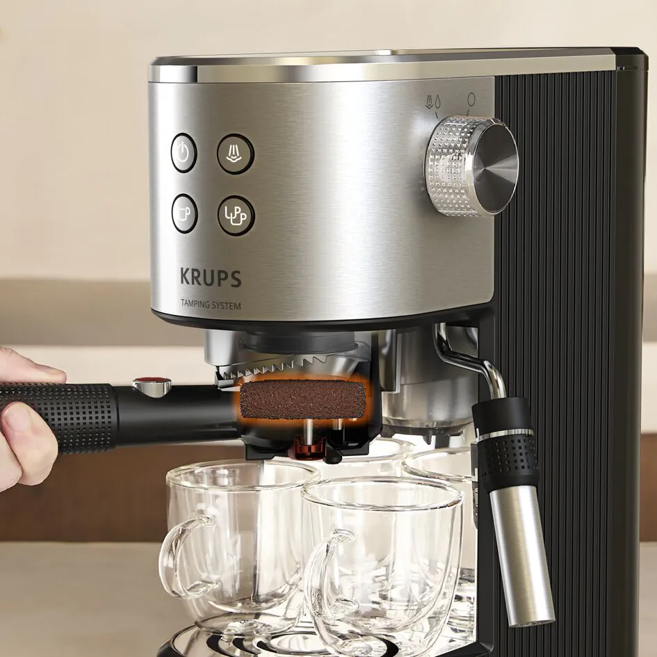 Ріжкова кавоварка KRUPS Virtuoso+ Tamping System XP499EE0