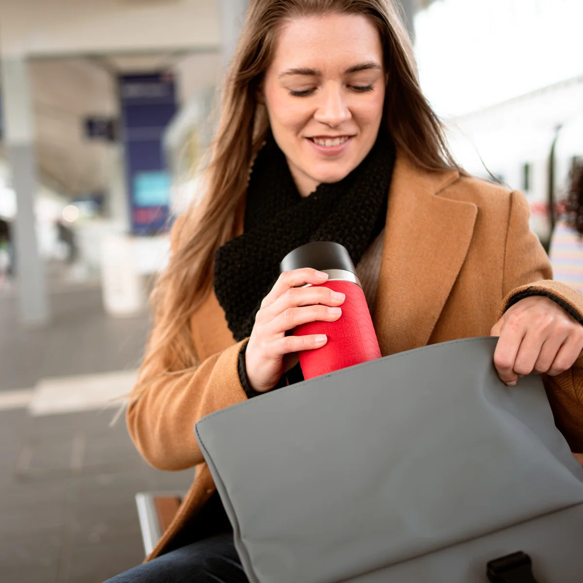 Термочашка 360 мл Tefal Travel Mug Essential, червоний N2021710